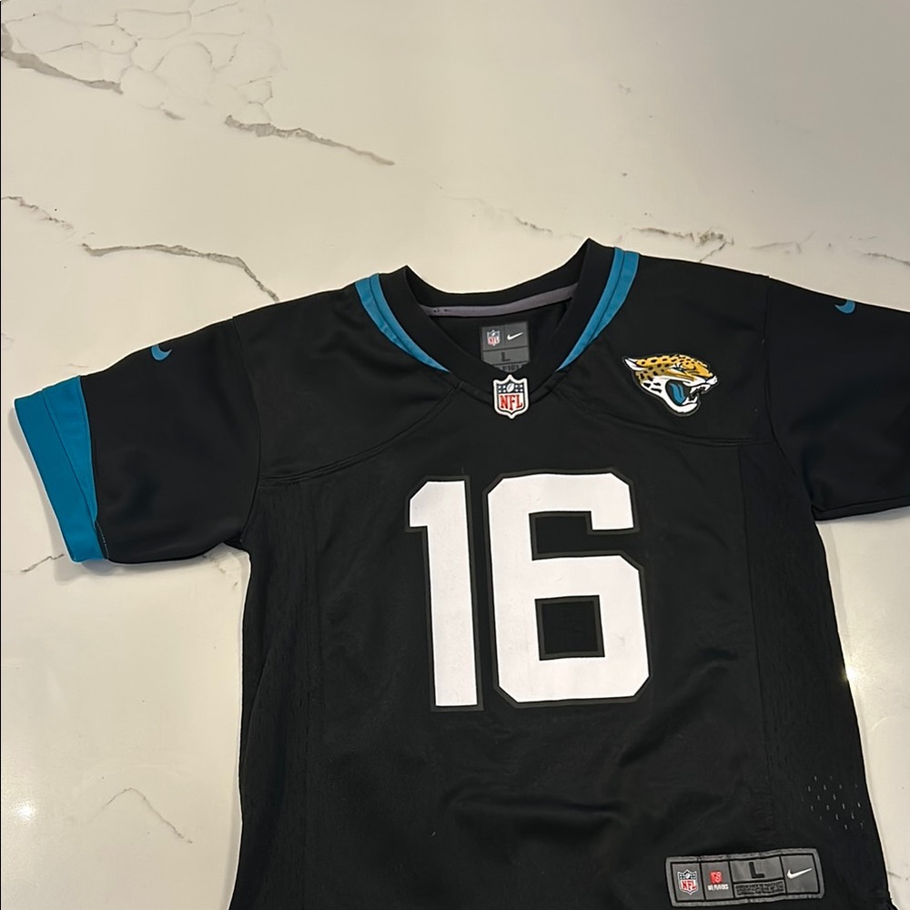 Nike Jaguars Black and Teal Jersey